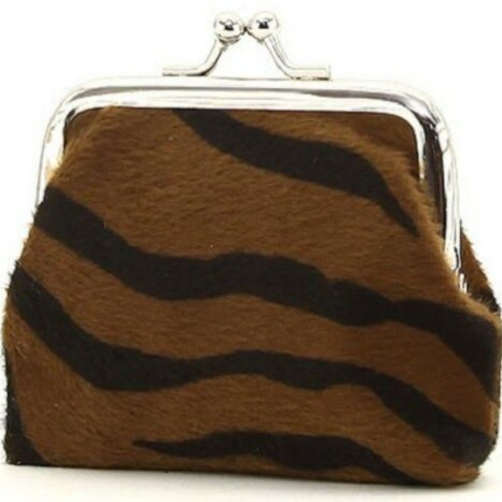 3/$5 Animal Print Kiss Lock Coin Purse